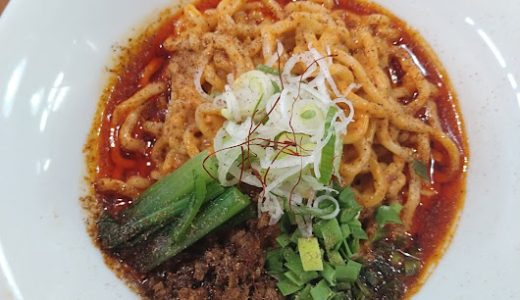モッチモチの中太麺が美味しすぎる！新橋NEWオープンの汁なし担々麺！『Blood Moon Tokyo design noodles』